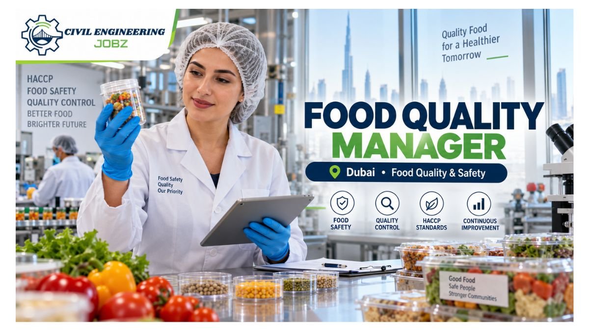 Food Quality Manager Jobs Dubai 2026