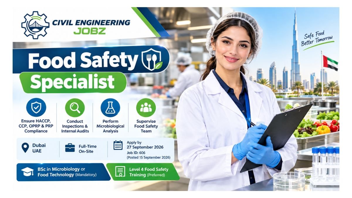 Food Safety Specialist Jobs Dubai UAE 2026