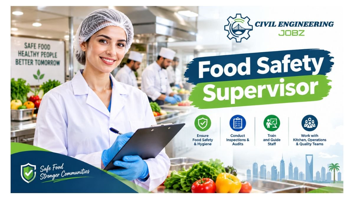 Food Safety Supervisor Jobs Saudi Arabia 2026 