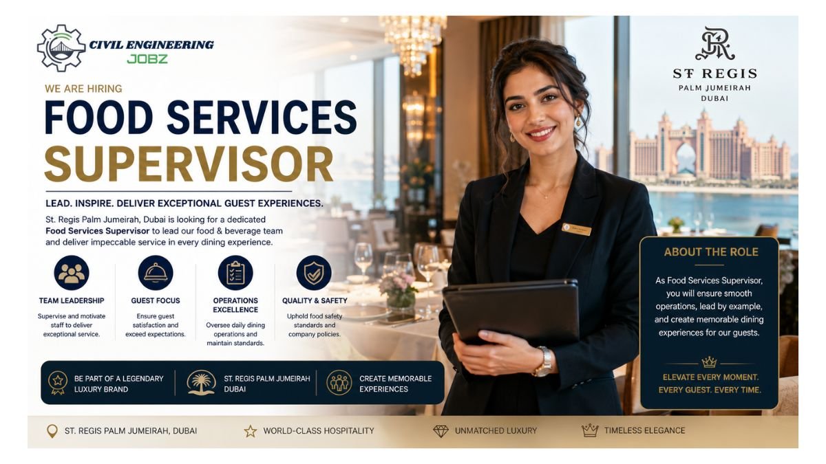 Food Services Supervisor Jobs Dubai 2026 