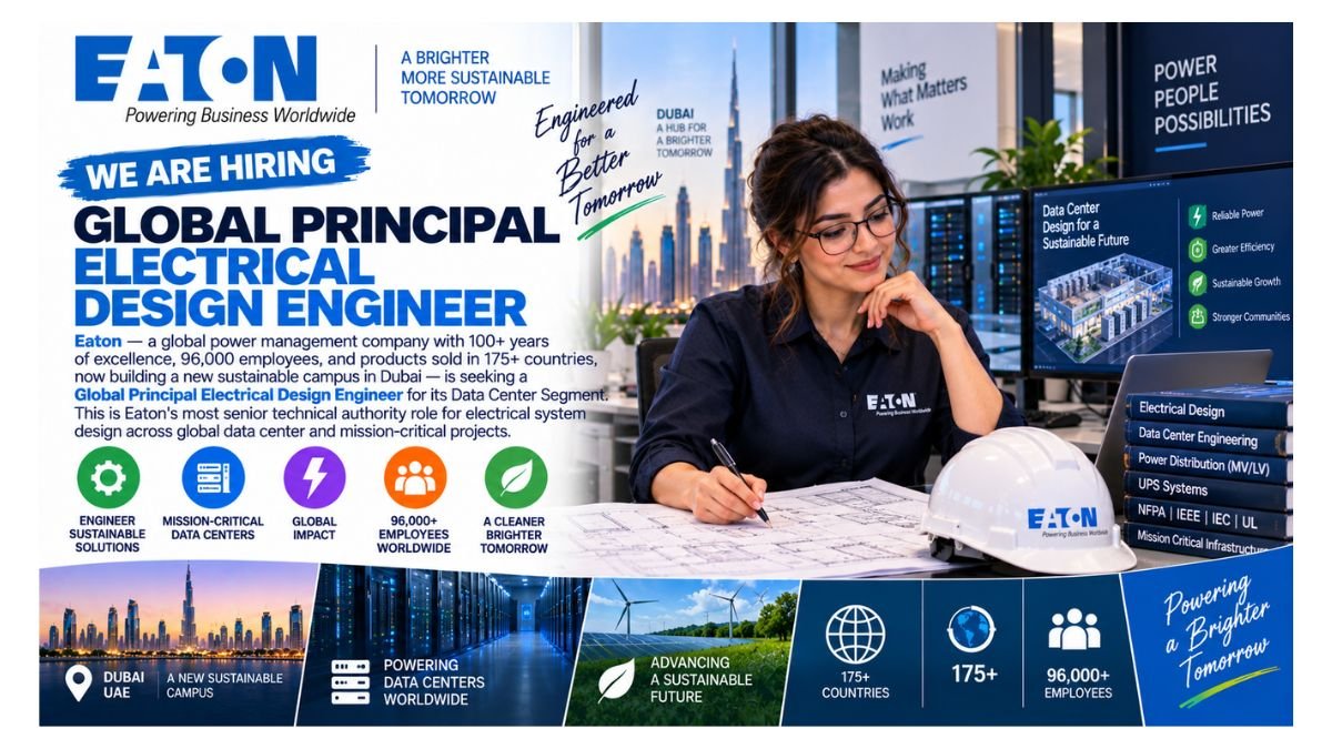 Global Principal Electrical Design Engineer Data Center Jobs Dubai UAE 2026 