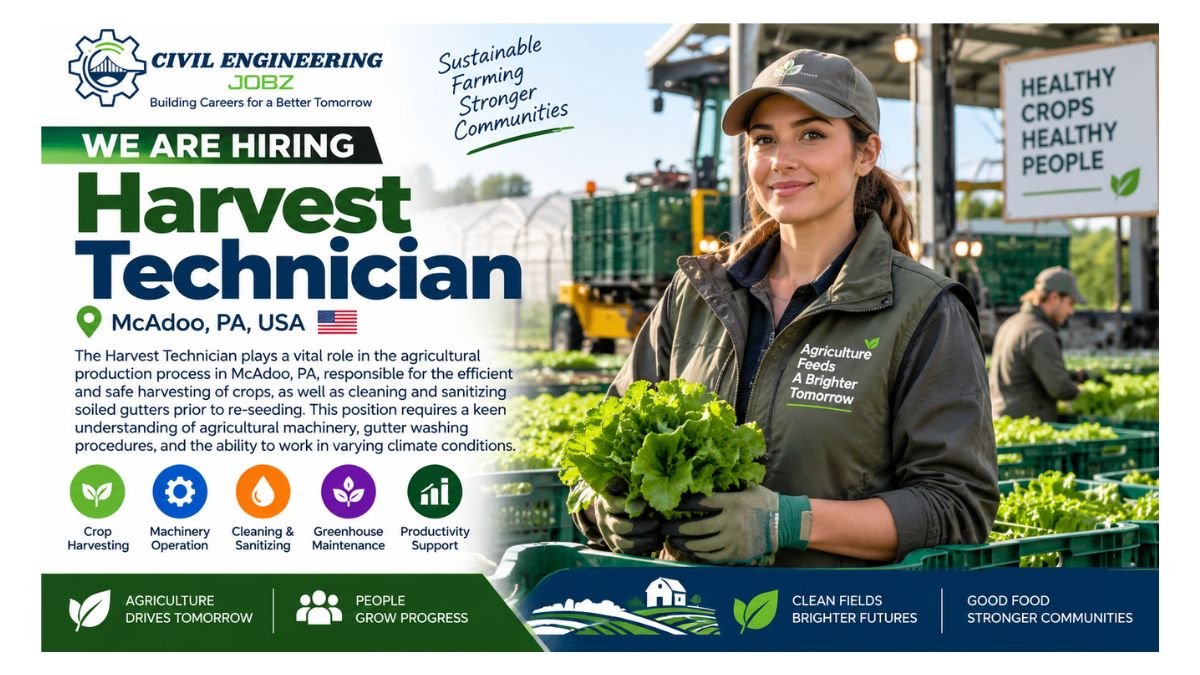 Harvest Technician Jobs McAdoo PA 2026 
