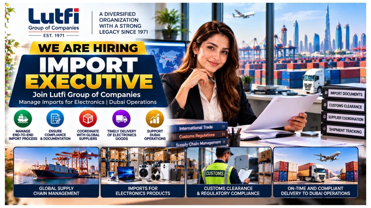 Import Executive Jobs UAE 2026