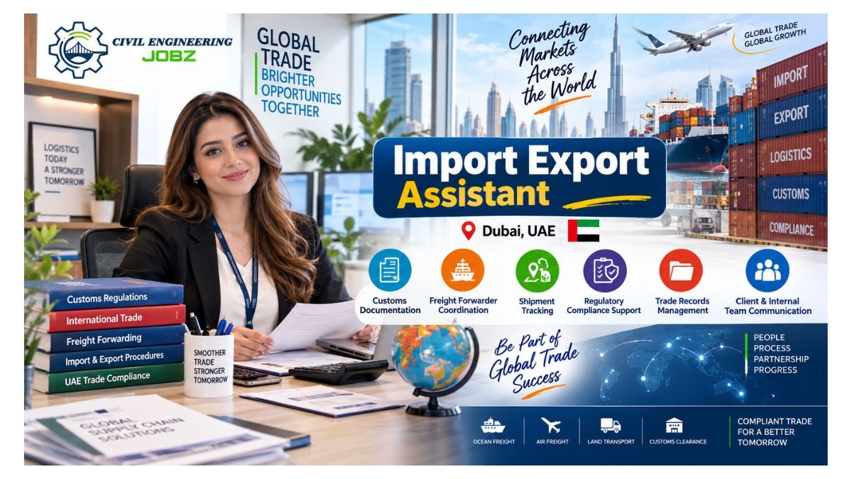 Import Export Assistant Jobs Dubai UAE 2026