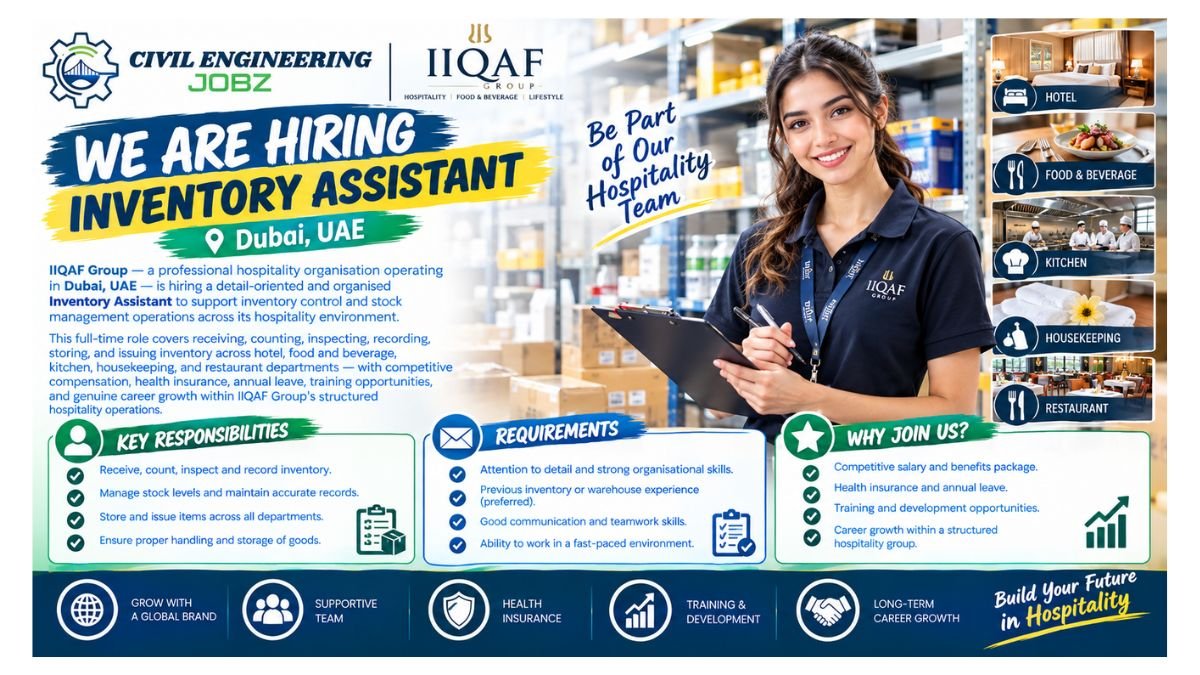 Inventory Assistant Jobs Dubai UAE 2026 