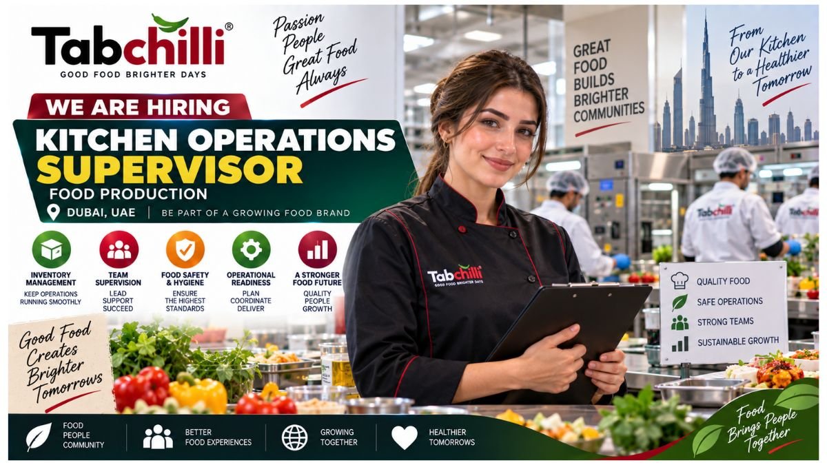 Kitchen Operations Supervisor Jobs UAE 2026