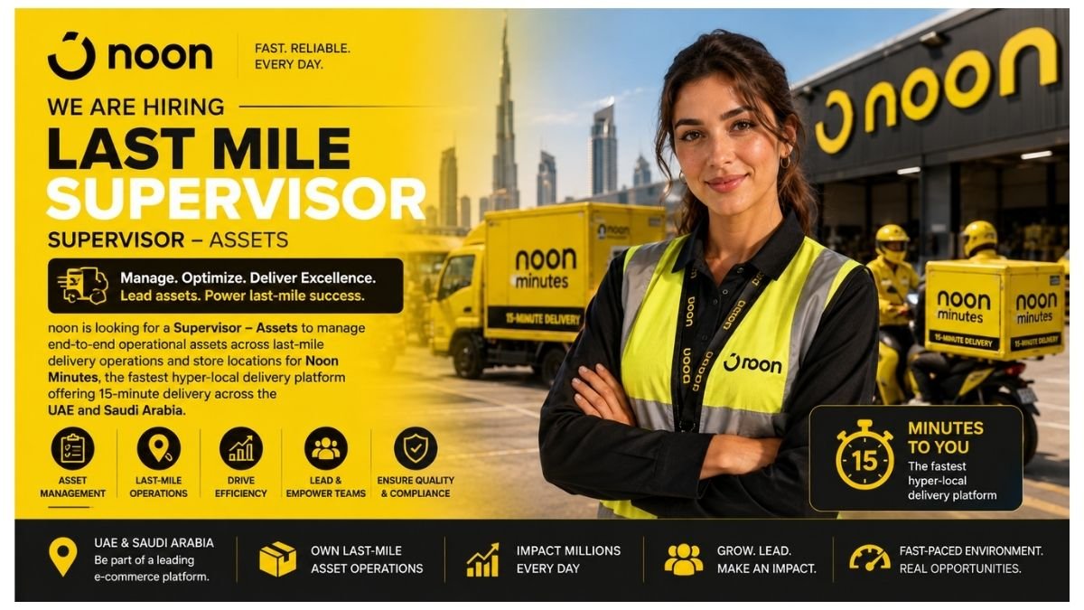 Last Mile Supervisor Jobs UAE 2026