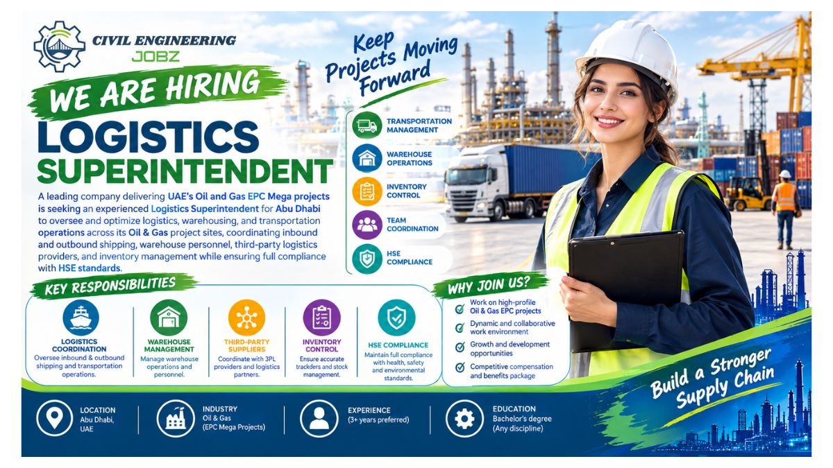 Logistics Superintendent Jobs Abu Dhabi UAE 2026