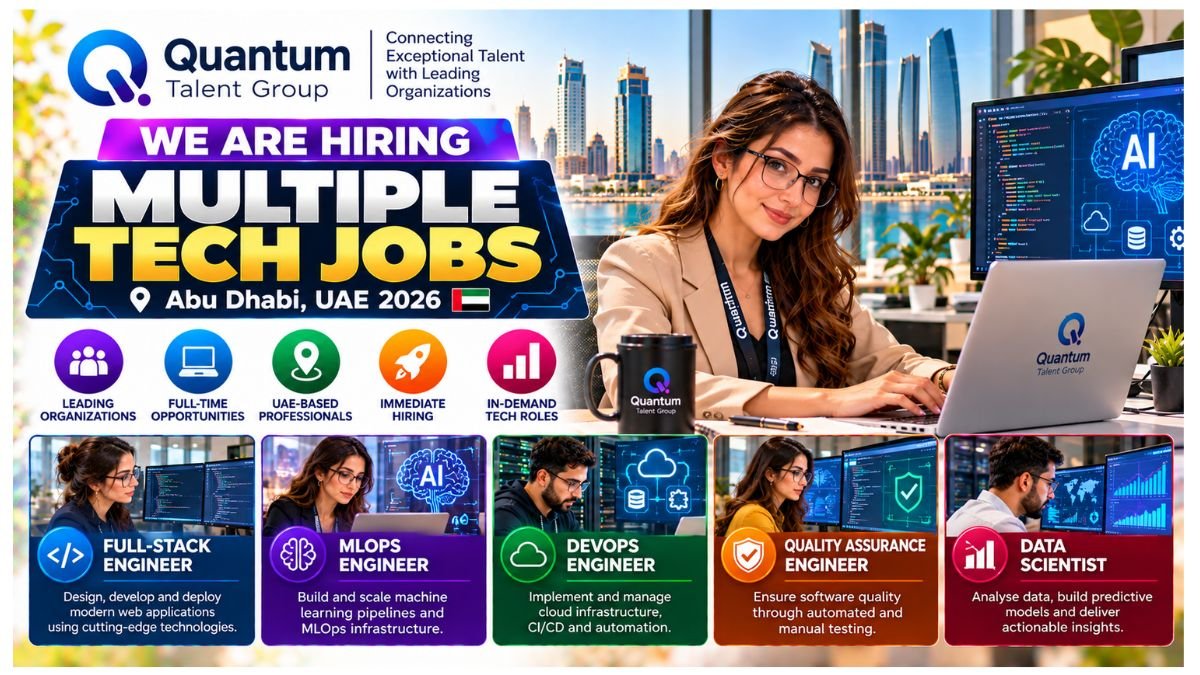 Multiple Tech Jobs Abu Dhabi UAE 2026