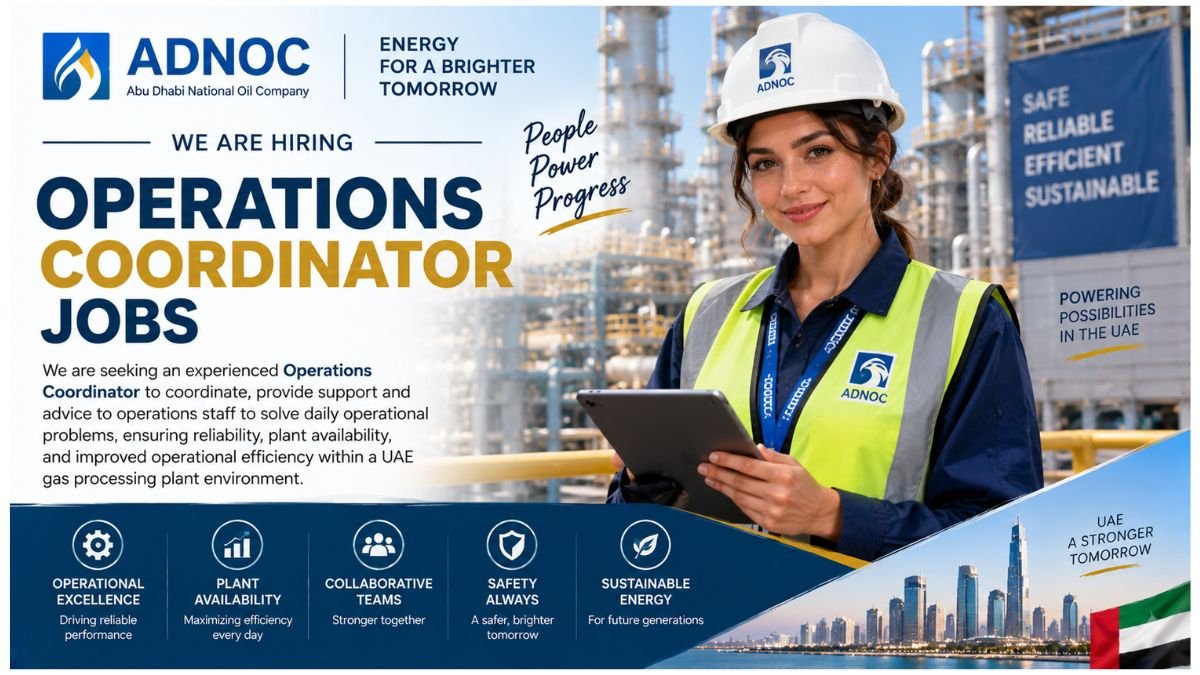 Operations Coordinator Jobs UAE 2026