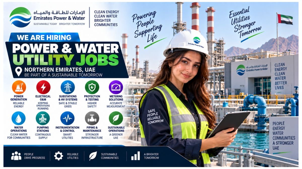 Power & Water Utility Jobs UAE 2026