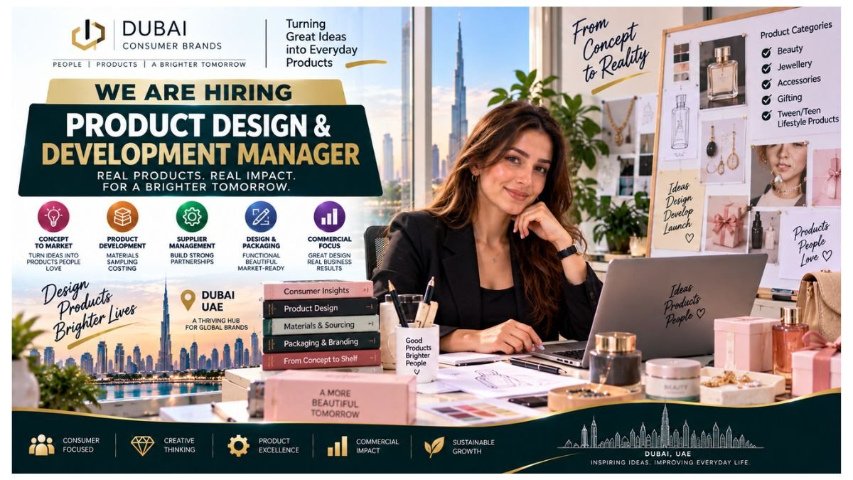 Product Design & Development Manager Jobs Dubai UAE 2026