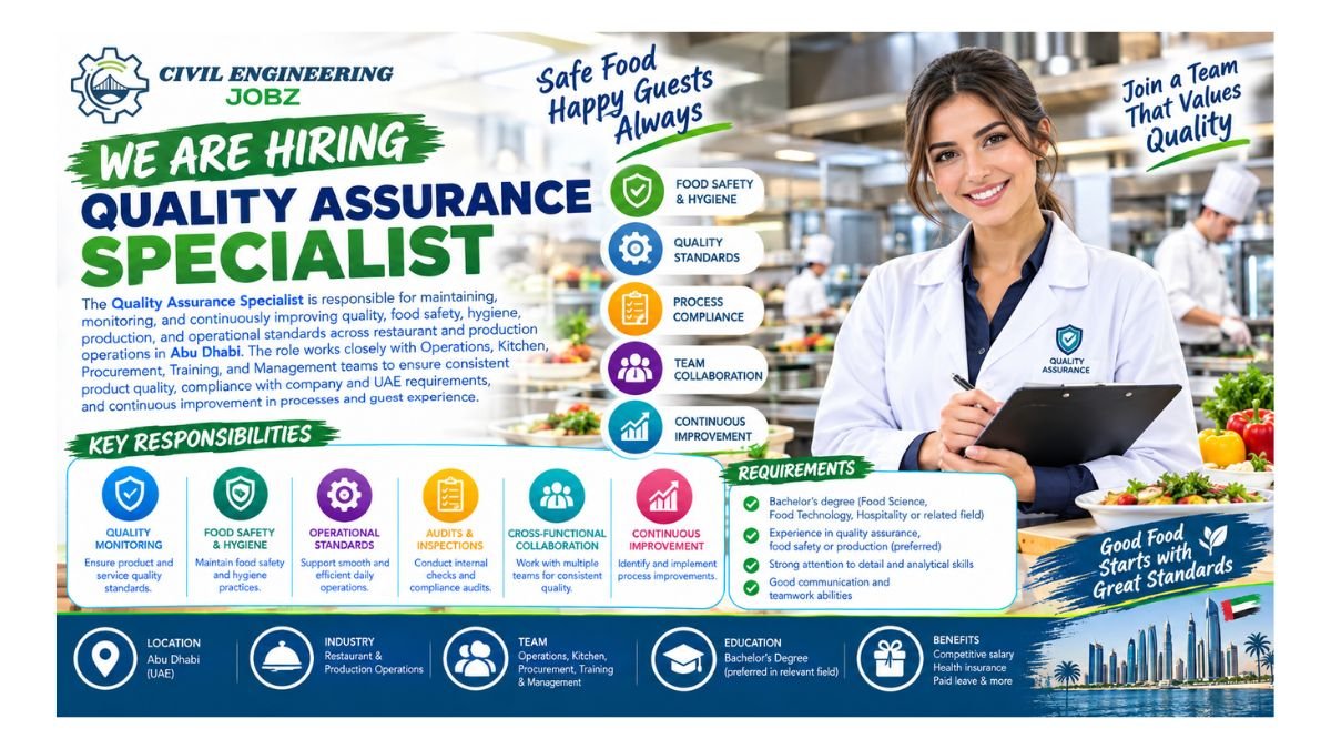 Quality Assurance Specialist Jobs Abu Dhabi 2026