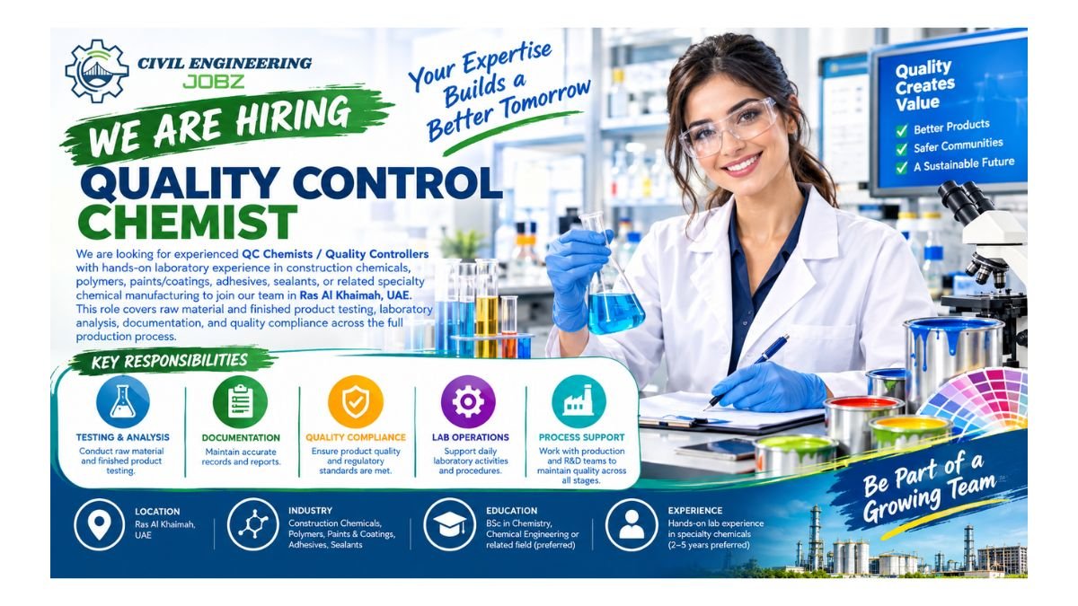 Quality Control Chemist Jobs Ras Al Khaimah UAE 2026