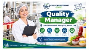 Quality Manager Jobs DIP Dubai 2026 