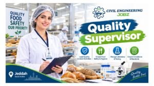 Quality Supervisor Jobs Jeddah Saudi Arabia 2026