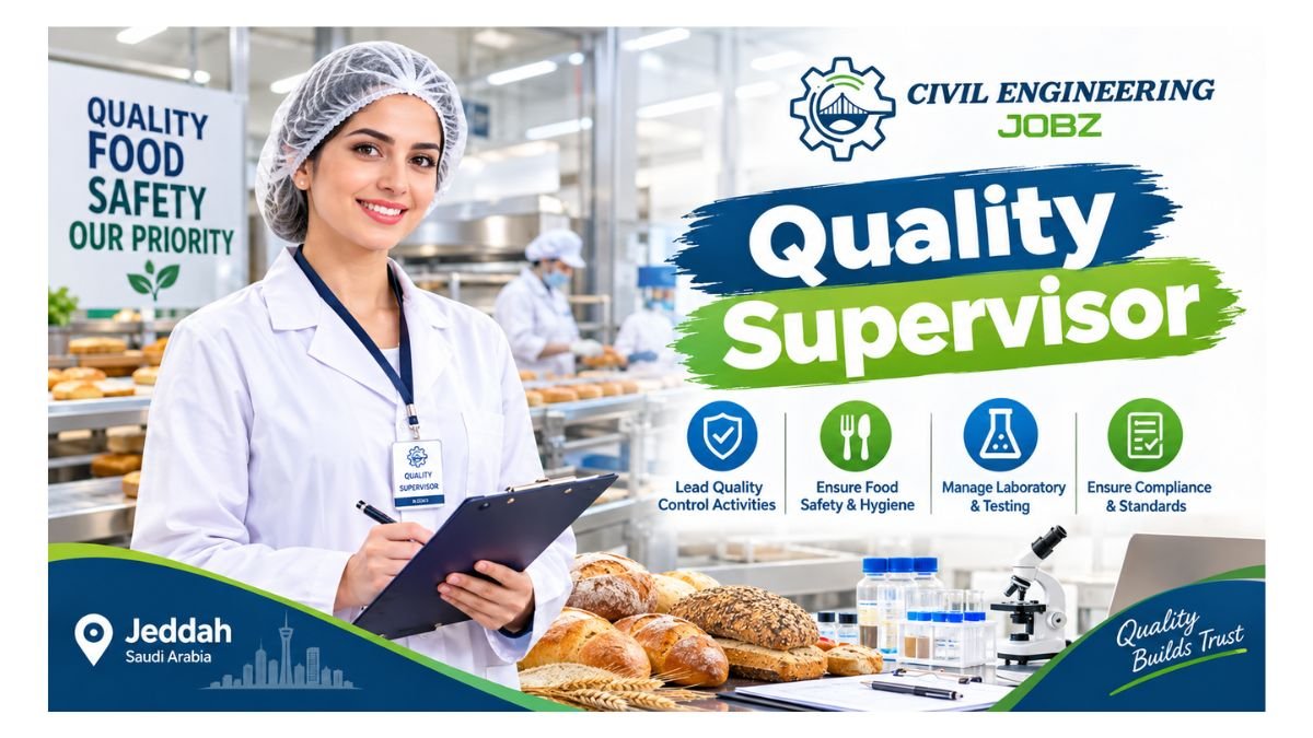 Quality Supervisor Jobs Jeddah Saudi Arabia 2026