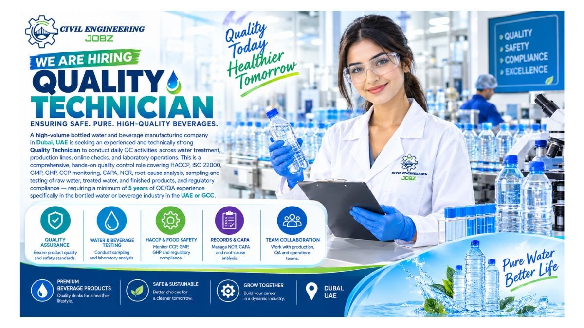 Quality Technician Jobs Dubai UAE 2026