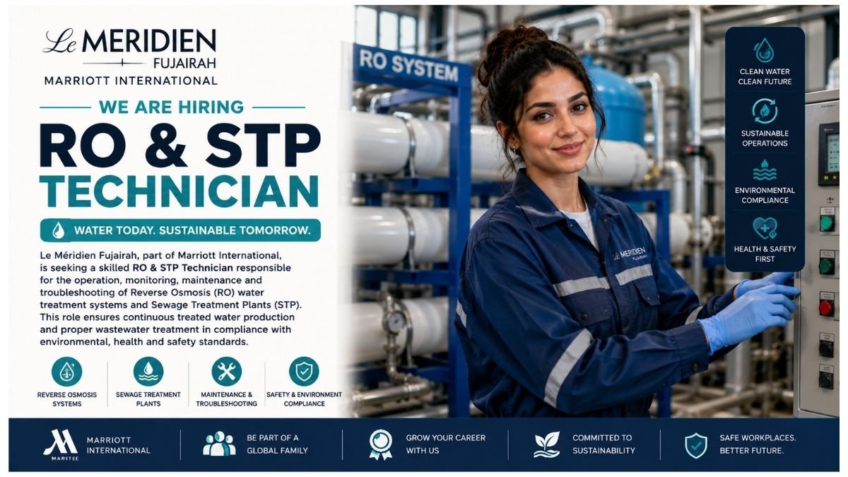 RO & STP Technician Jobs UAE 2026