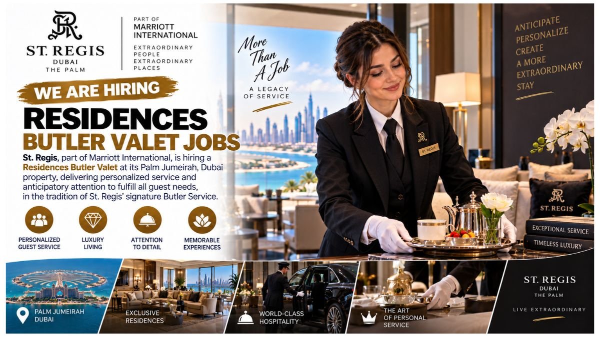 Residences Butler Valet Jobs Dubai 2026