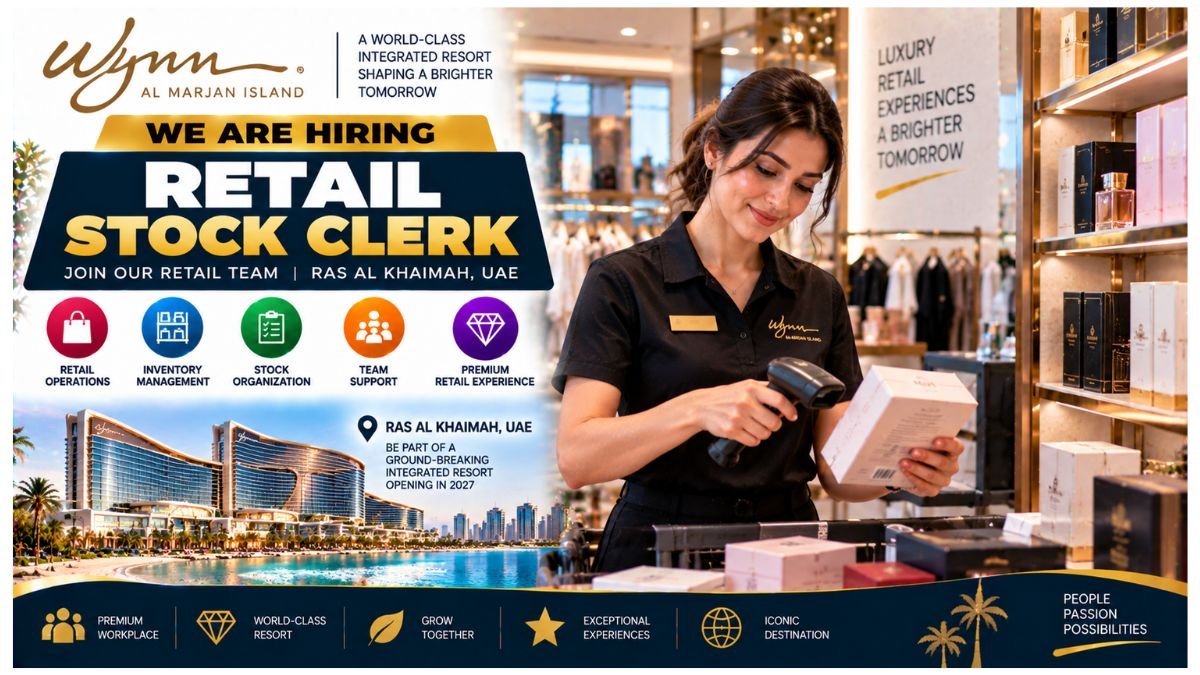 Retail Stock Clerk Jobs RAK 2026