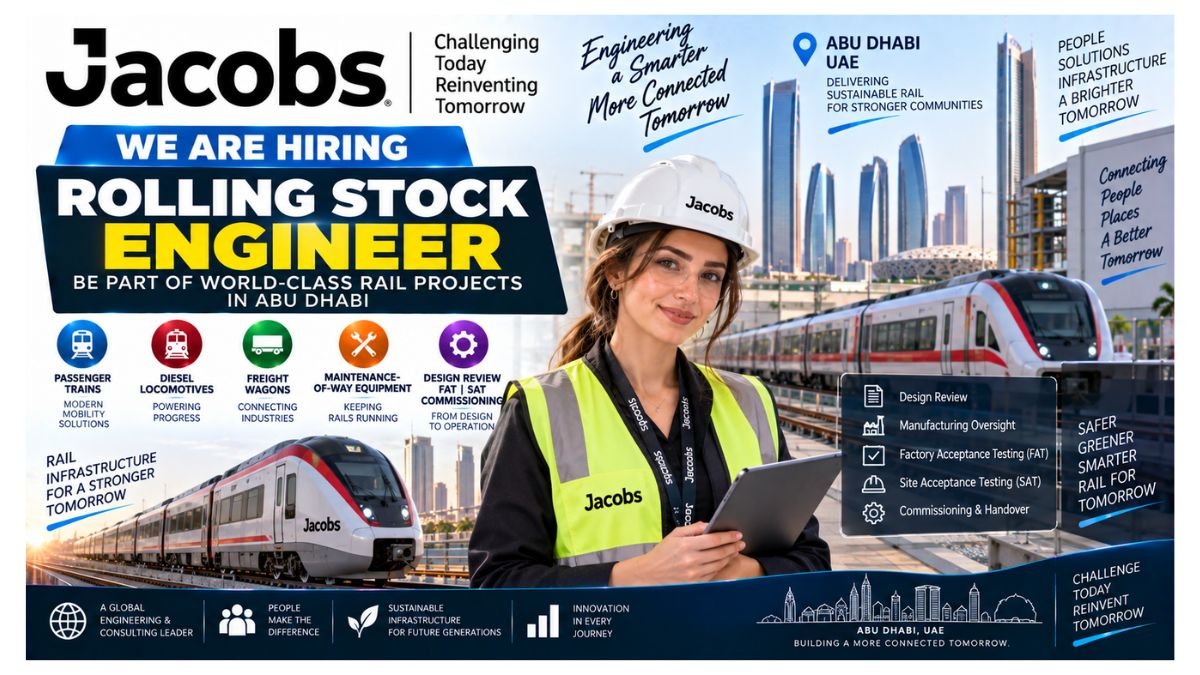 Rolling Stock Engineer Jobs Abu Dhabi UAE 2026