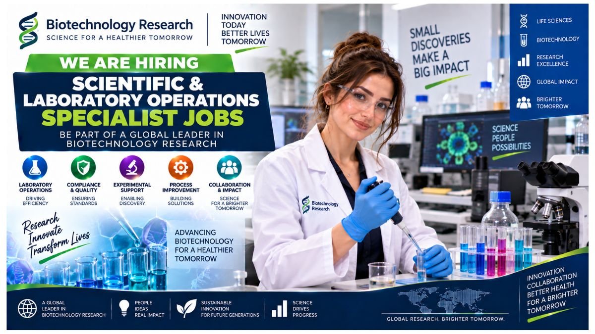 Scientific Laboratory Operations Specialist Jobs UAE 2026