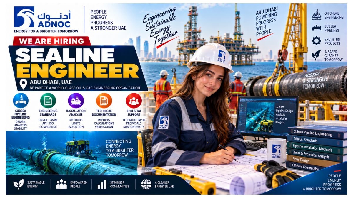 Sealine Engineer Jobs Abu Dhabi 2026