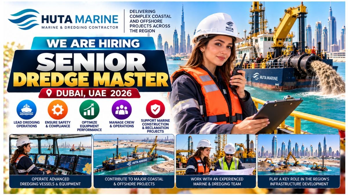 Senior Dredge Master Jobs UAE 2026