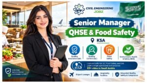 Senior Manager QHSE & Food Safety Jobs Riyadh 2026