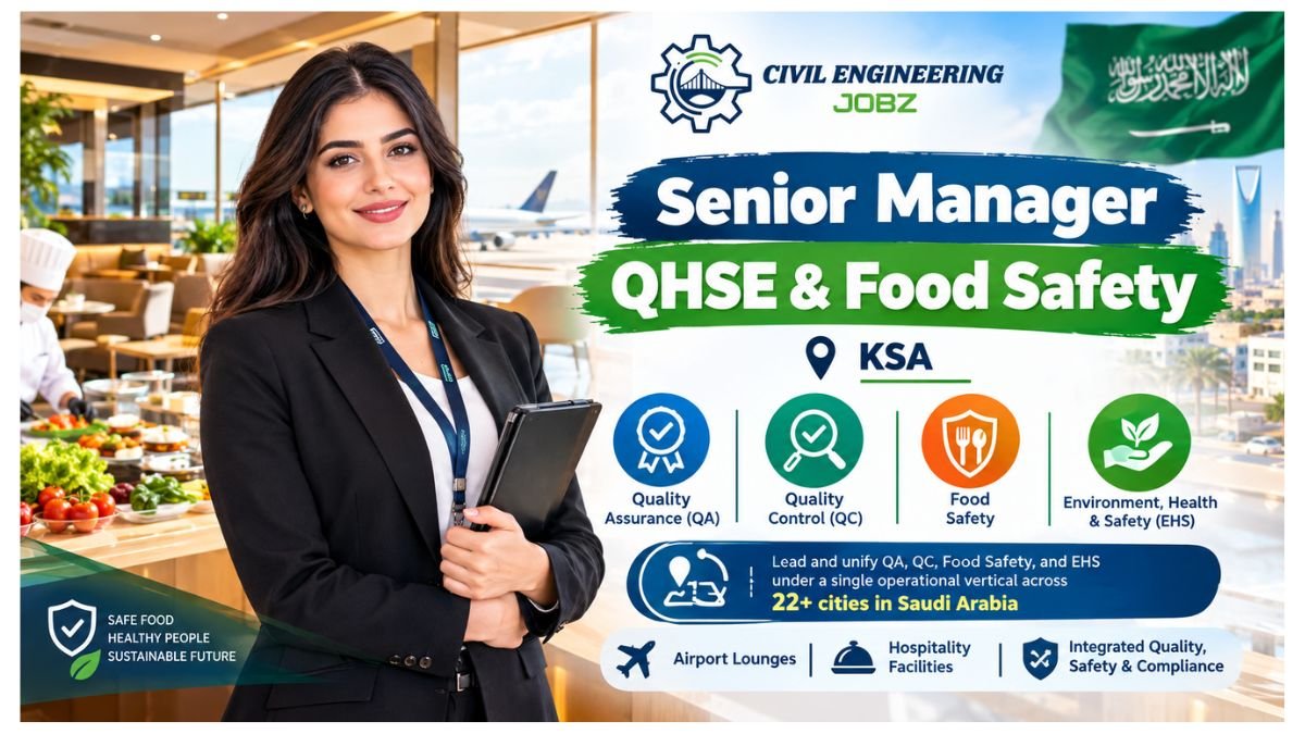 Senior Manager QHSE & Food Safety Jobs Riyadh 2026