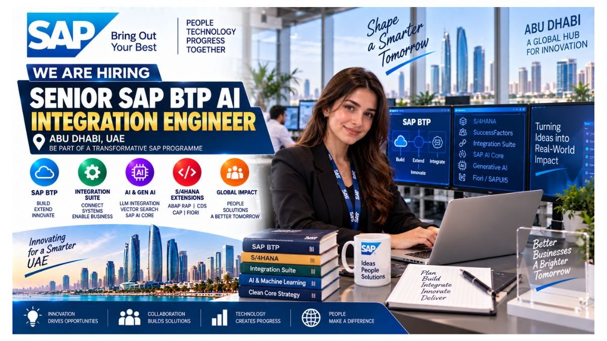 Senior SAP BTP AI Integration Engineer Jobs Abu Dhabi UAE 2026