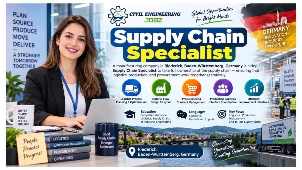 Supply Chain Specialist Jobs Riederich Germany 2026 
