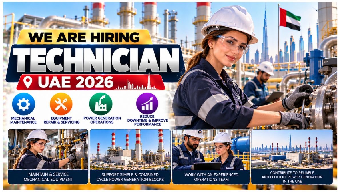 Technician Jobs UAE 2026Â