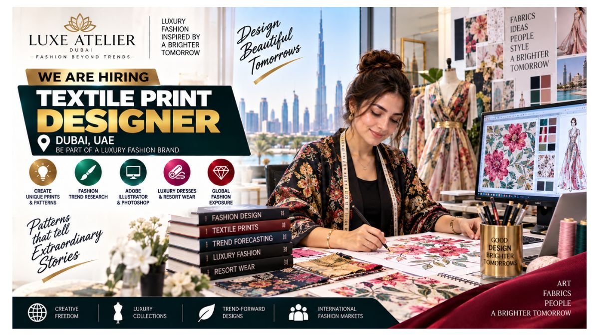 Textile Print Designer Jobs Dubai UAE 2026