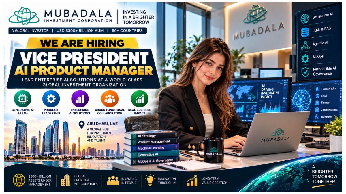 Vice President AI Product Manager Jobs Abu Dhabi UAE 2026 