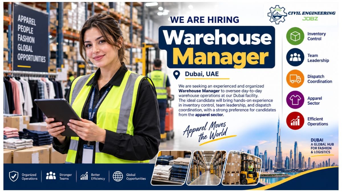 Warehouse Manager Jobs Dubai UAE 2026