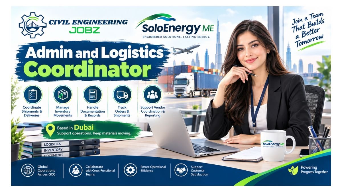 Admin and Logistics Coordinator Jobs Dubai 2026