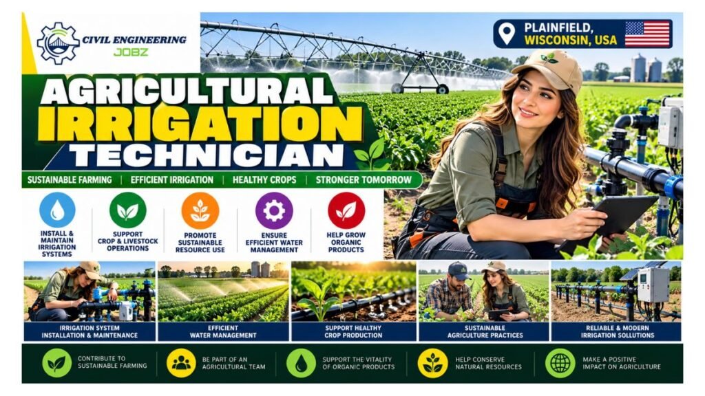Agricultural Irrigation Technician Jobs Plainfield WI 2026