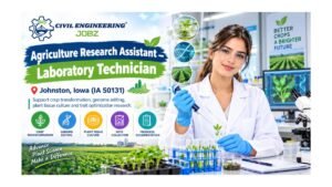 Agriculture Research Assistant — Lab Technician Jobs Johnston IA USA 2026