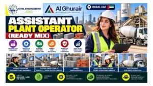 Assistant Plant Operator Jobs Dubai UAE 2026 