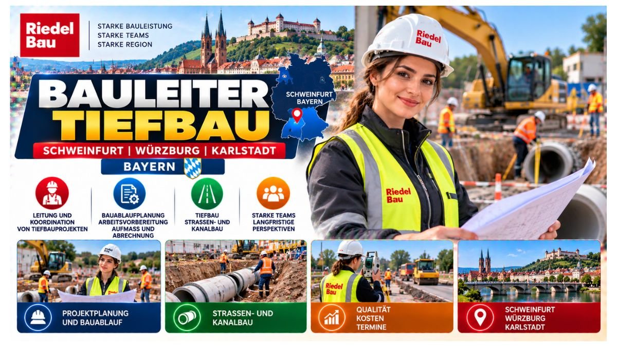 Bauleiter Tiefbau Jobs Schweinfurt Bavaria Germany 2026