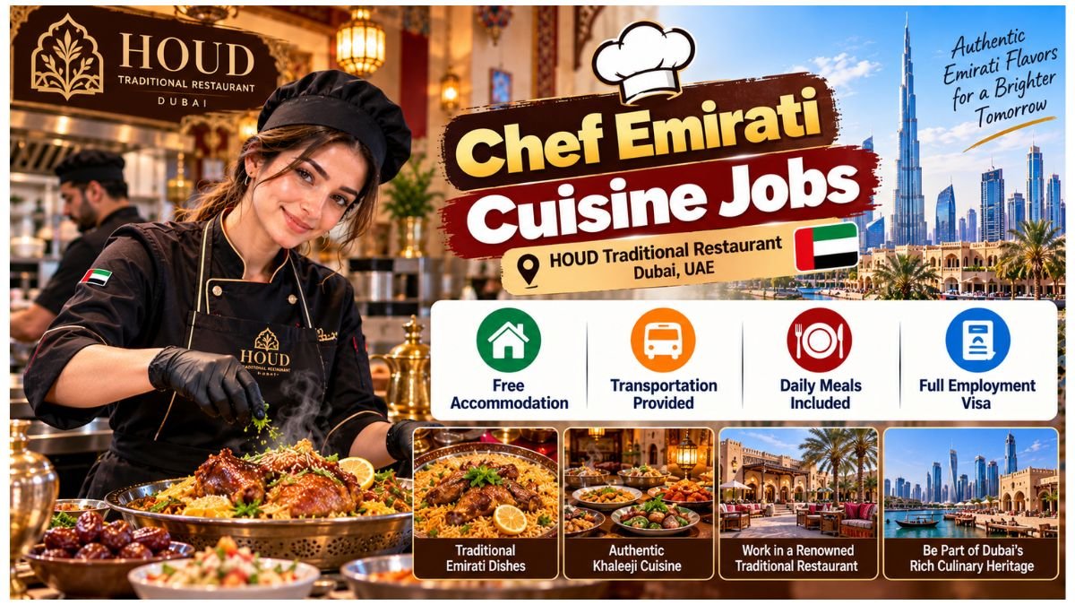 Chef Emirati Cuisine Jobs UAE 2026