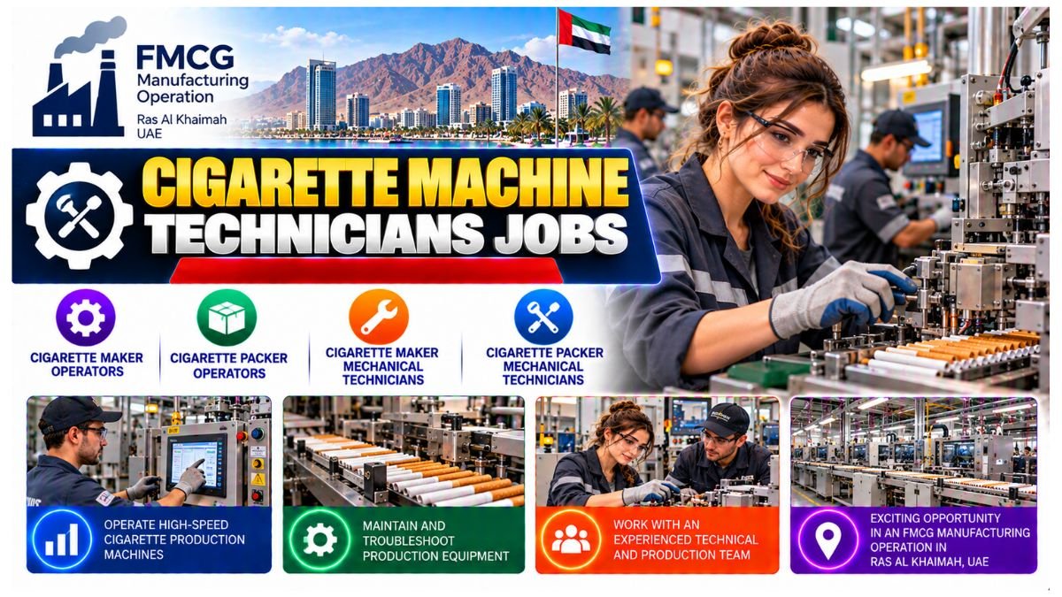 Cigarette Machine Technicians Jobs UAE 2026