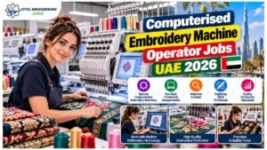 Computerised Embroidery Machine Operator Jobs UAE 2026