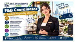 F&B Coordinator Jobs Abu Dhabi UAE 2026 