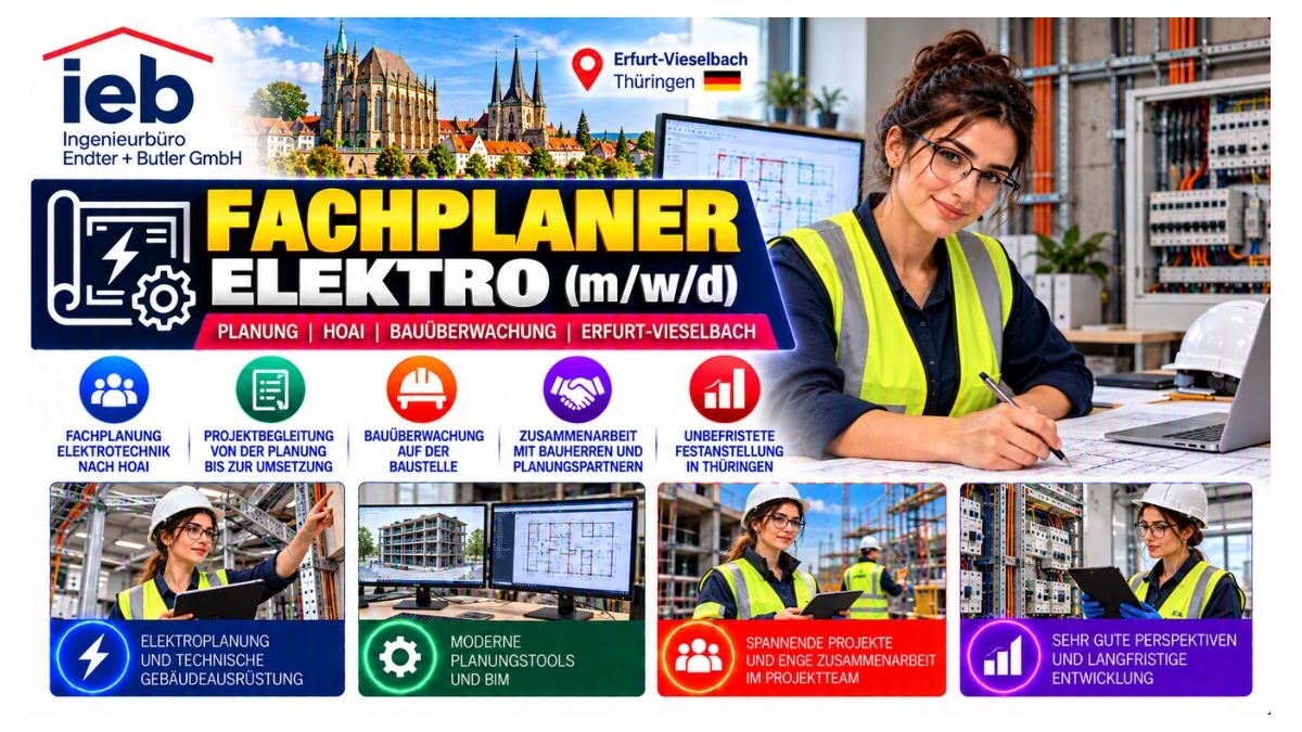 Fachplaner Elektro Jobs Erfurt Thuringia Germany 2026