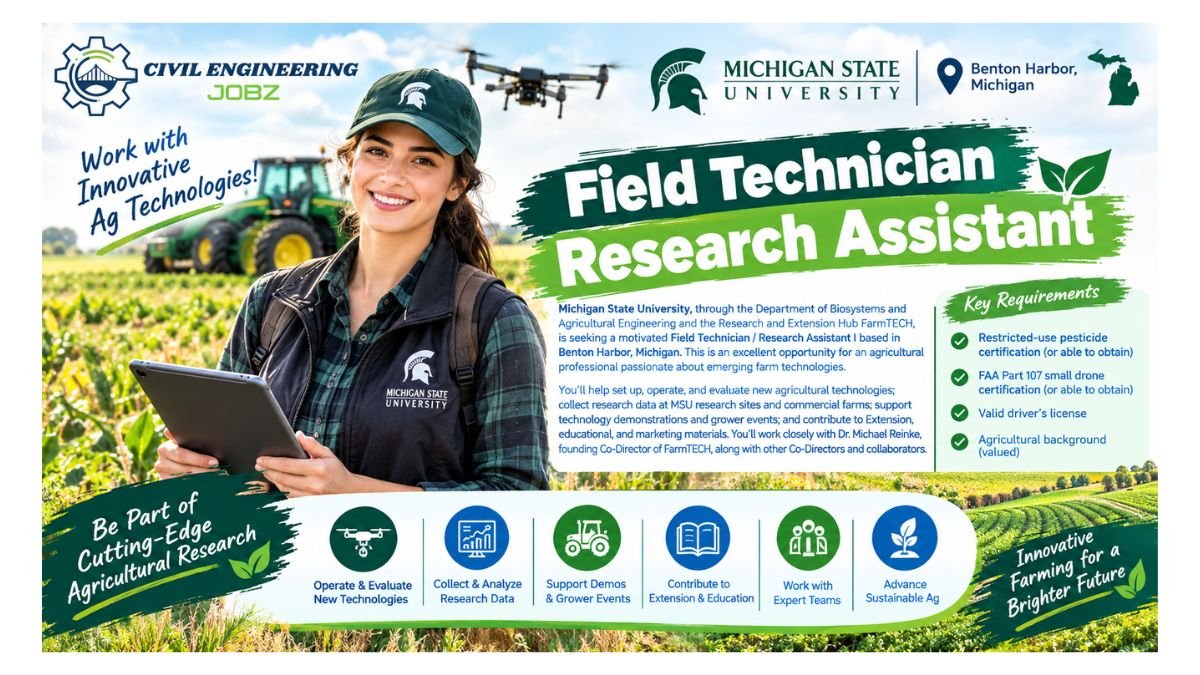 Field Technician Research Assistant Jobs Benton Harbor 2026 