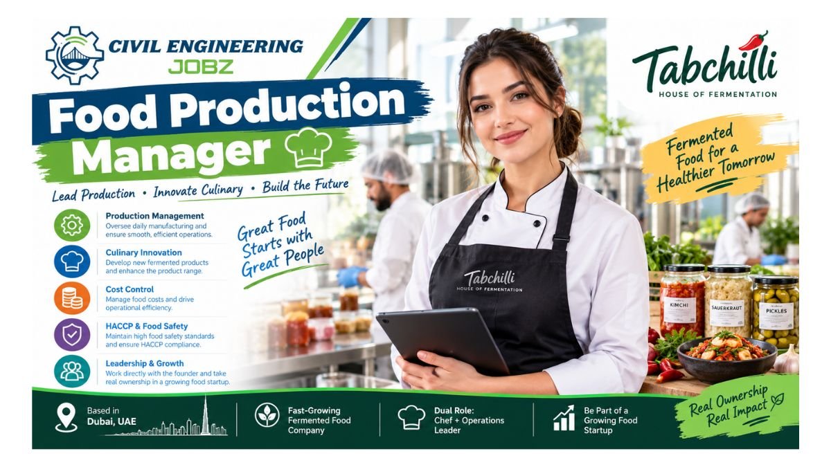 Food Production Manager Jobs Dubai UAE 2026
