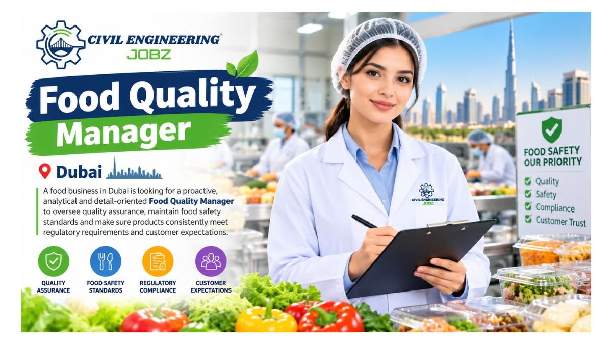 Food Quality Manager Jobs Dubai UAE 2026